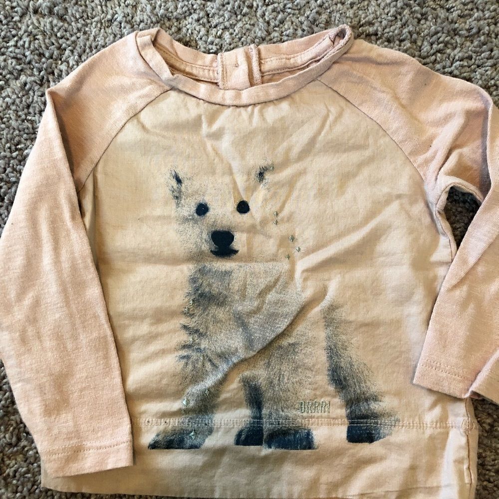 Gap mixed-media Westie shirt in EUC!